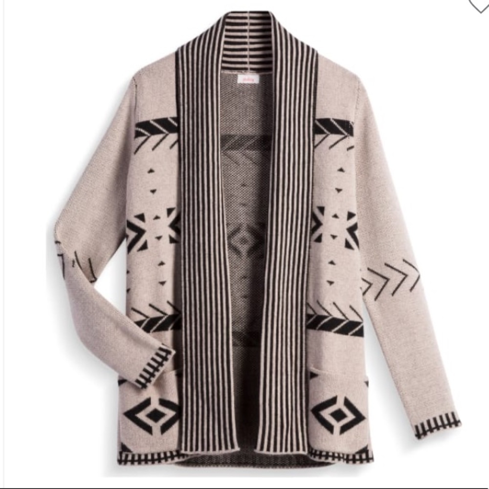 Pixley Arrow/Geometric Print Cardigan